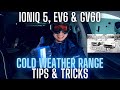 Cold Weather Range Tips! Ioniq 5, EV6 and GV60.