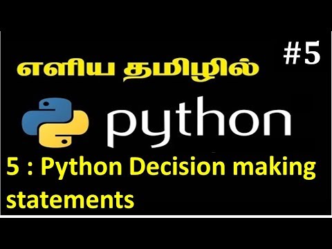 Section 5 : python Programming decision making statement- #teachingbyjd