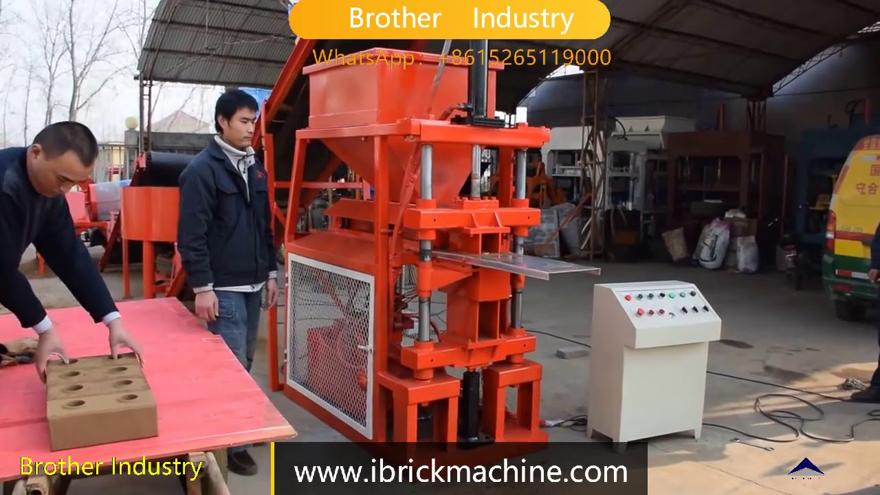 1-10 Fully-automatic clay interlocking brick making machine video - YouTube