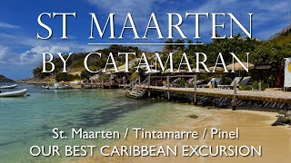 AROUND ST MAARTEN BY CATAMARAN:  One Day Exploring, Snorkeling with Turtles, Pinel Island and More!