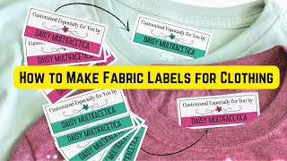 Iron on Labels for Clothing Custom Fabric Tags and Labels 