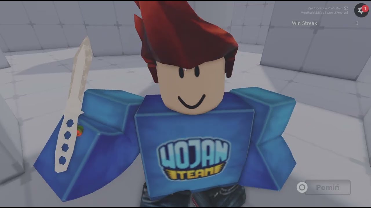 Na 50 subów będę walczył tylko nożem w Roblox Rivals