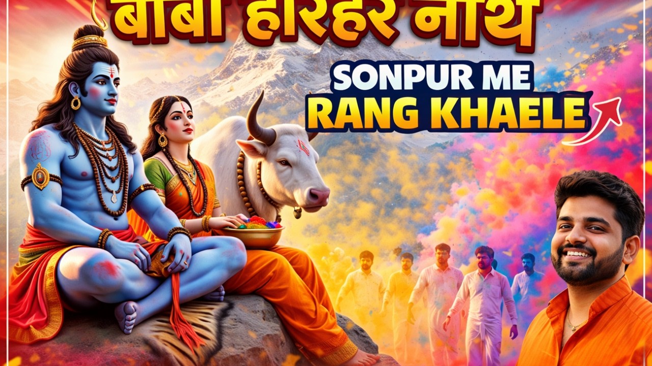 Baba HariHar Naath Sonpur Me Rang Khaele🌸 | Latest Bhojpuri Holi Song 2026 | Mahadev Holi Song