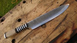 knife making farriers rasp chefs knife