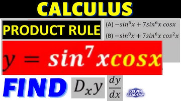 sin^(7)x . cos(x) | PRODUCT RULE FUNCTION WITH CHAIN RULE APPLICATION (CALCULUS)