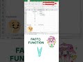 Fact() Function #excel #shortvideo #shortsfeed #advanceexcel #viarlshort #exceltips #exceltricks