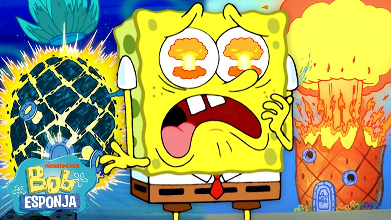 Bob Esponja EXPLOTA por 30 Minutos Seguidos 💣💥 | Bob Esponja en Español