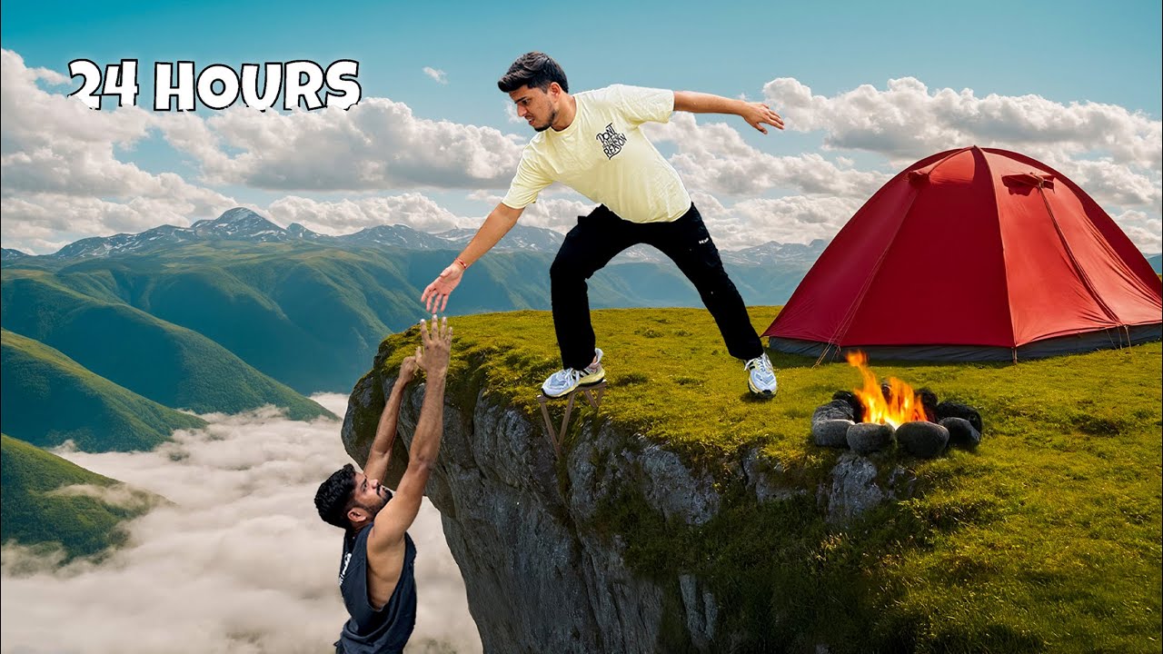 Surviving 24 Hours On Top of A Mountain