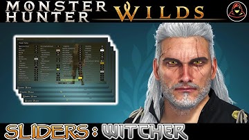 Monster Hunter Wilds | Character Creation Sliders: Geralt of Rivia (The Witcher)