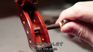 ヴァイオリンの仕上げ、音出し【Set up of New violin】