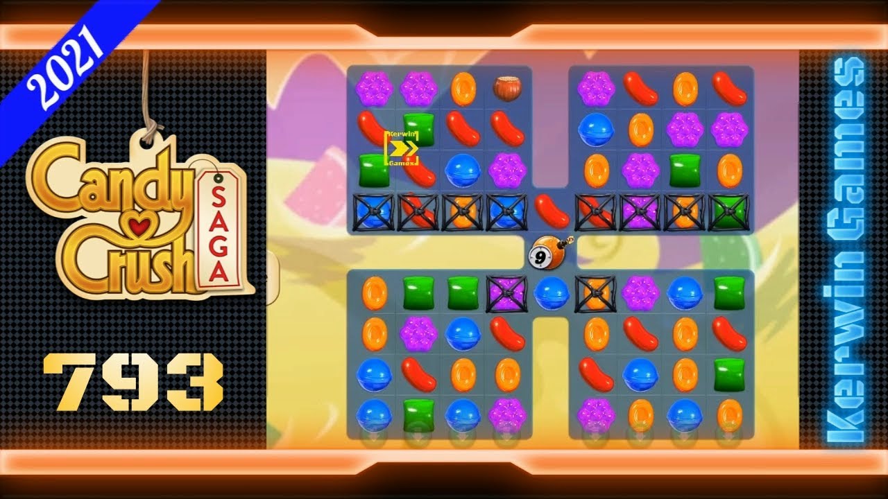Candy Crush Saga Level 793 - No Boosters - 35 moves (2021) - YouTube