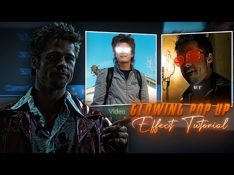 Glowing pop up effect tutorial in alight motion | aura edits