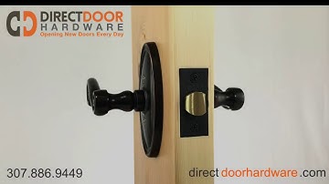 Emtek Rustic Lever with Oval Rosette in Oil Rubbed Bronze