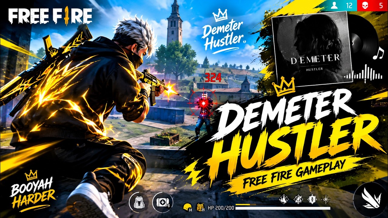 Demeter Fire #Demeter:-#Hustler song (slowed)..free fire game play - YouTube
