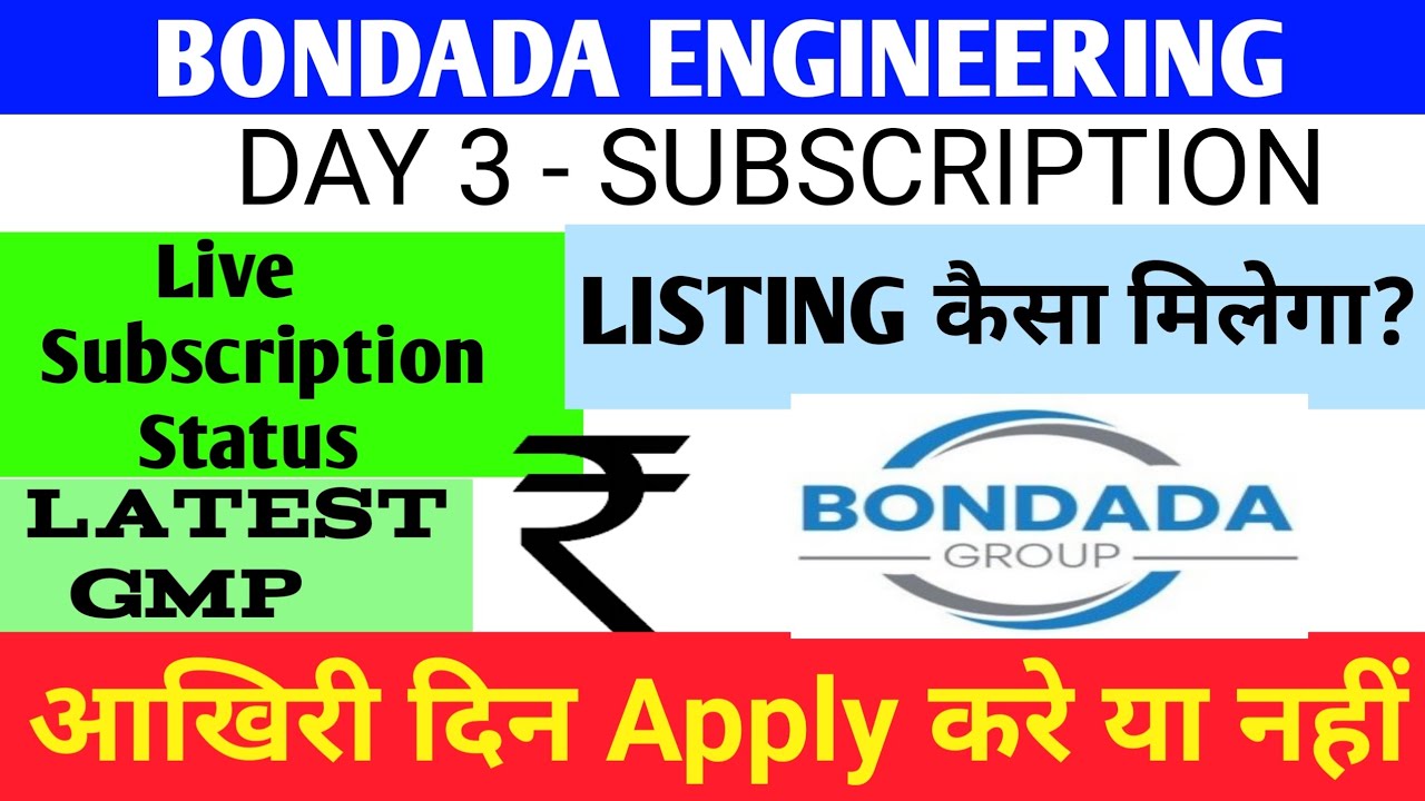 Bondada Ipo 🔴 Bondada Engineering Ipo Gmp 🔴 Bondada Ipo Review 🔴 Bondada Engineering Private Limited