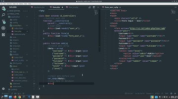 Create form input Data User using CodeIgniter and database MySQL - Part 2