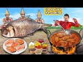 100Kg Katla Fish Cooking Fish Curry Recipe Village Style Street Food Hindi Kahani Funny Comedy Video