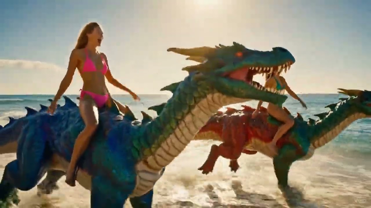 AI Beach Dragons Run