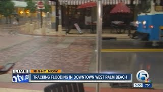 Tracking flood in downtown West Palm Beach