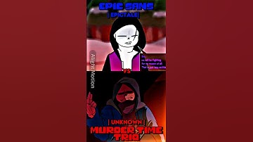 Epic sans Vs Murder time trio #epicsans #murdertimetrio #1v1 #shorts #fyp #undertale