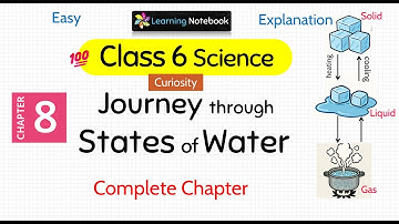 Class 6 Journey through States of Water - Class 6 Science Curiosity Chapter 8