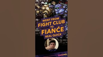 Went from fight club to fianće real quick