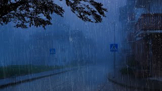 Let Insomnia Become the Past and Fall Asleep Immediately - Heavy Rainstorm & Thunder Sounds at Night