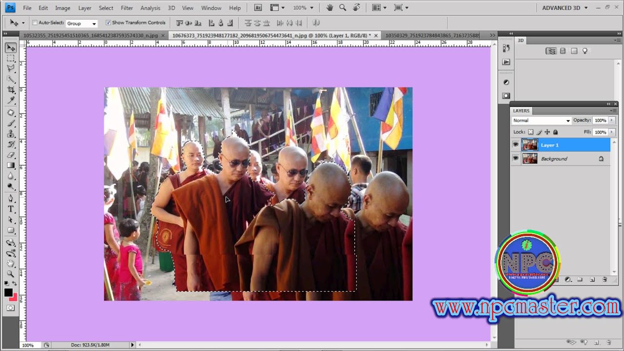 23 Quick Selection Tool in Adobe Photoshop CS4 Sinhala HD - YouTube