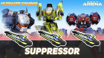 Suppressor 10 with Parasite, Vortex, Nomad. Ultimate Combo? | Mech Arena