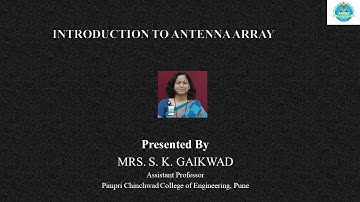Introduction to Antenna Array