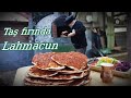 CRISPY CRISPY CRISPY LAHMACUN !!!!!  in STONE OVEN FİRED-WOOD.ASMR.DIY