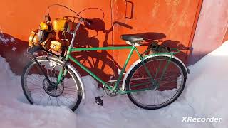Велосипед с мотором от бензопилы или мотовелосипед \
