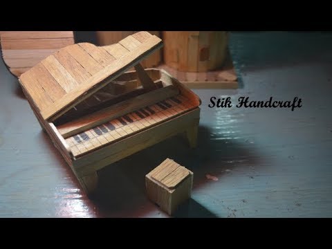 Membuat PIANO  Dari Stik  Es  Krim  STIK  HANDCRAFT YouTube