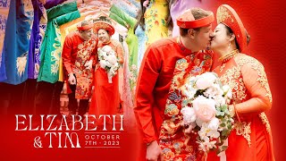 [WEDDING HIGHLIGHTS] Elizabeth & Tim - Vietnamese wedding in Virginia, USA 2023