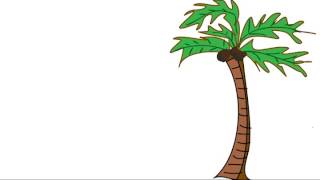 Exploding Palm Tree Man - (My weird first attempt at animation.