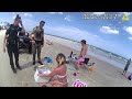 Bodycam parents woken up by police on florida beach after kids wander away police allege