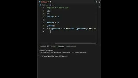 Python Program to find LCM of two numbers | #shorts