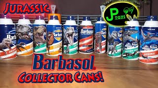 Limited Edition Jurassic World Barbasol® Shaving Cream Cans (2015 - 2022)
