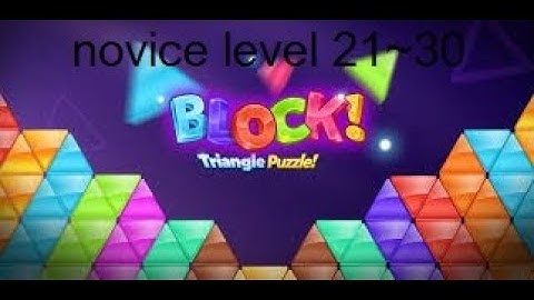 Block! Triangle puzzle gameplay walkthrough novice pack level level 21-30 (IOS and Android)