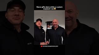 Steve gifts Dana white a custom Maybach van ☠️ #stevewilldoit #funny #memes