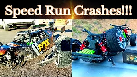 Speed Run Crashes! Good & Bad RC Parts! Featuring Arrma Limitless/Senton & Losi DBXL #carnage