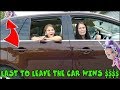 Last To Leave The Car Wins $1000! Crazy JoJo Siwa Doll Was Watching Me!
