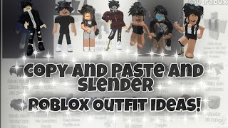 Roblox Copy and Paste   Slender Outfit ideas!! *READ DESCRIPTION*
