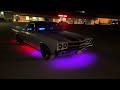 1970 Chevy El Camino Restomod with NightGlowe LED underbody kit install and demo