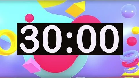 Timer for Kids! 30 Minute Timer with Music for Classroom, Dance, Learn, Study, Play, Work To!