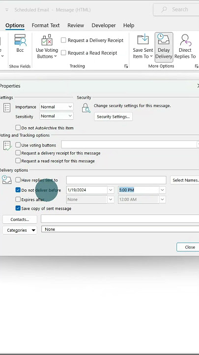 How to Schedule or Delay Delivery of Emails in Microsoft Outlook