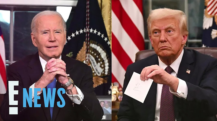 Joe Biden’s Farewell Letter to Donald Trump Revealed | E! News