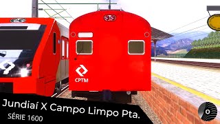 OpenBVE - JUNDIAÍ x CAMPO LIMPO PAULISTA com o TUE SÉRIE 1600 da CPTM Extensão Linha 7 Rubi