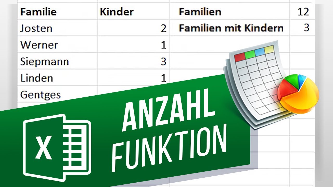 Anzahl und Anzahl2 / Anzahl mit Zahlen \u0026 nicht leere Zellen ermitteln (Excel)