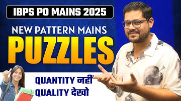 ✅  Mains Level New Pattern Puzzle | IBPS PO Mains 2025 | Reasoning By Ankush Lamba